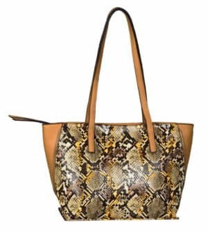 Gabor Serena Zip Shopper Snake Brown Braun / Gelb / Grau