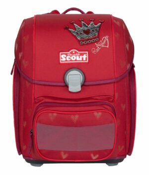 Scout Schulrucksack Genius Exklusiv Premium Sunny II Set 4tlg. Princess Rot