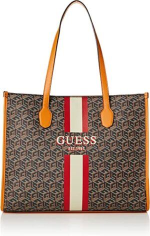 GUESS Cityshopper schwarz / braun Polyester