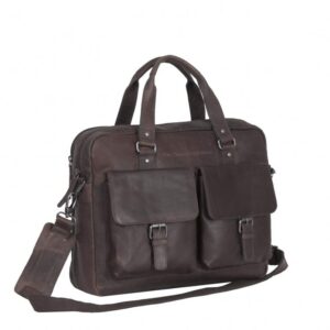 The Chesterfield Brand Laptoptasche braun Fett-/Naturleder