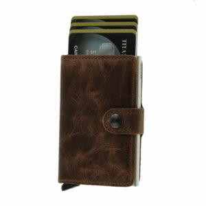 Secrid MINIWALLET VINTAGE Braun