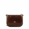 The Bridge ÜB-HANDTASCHE braun glatte Rindleder