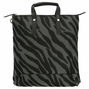 Jost Cityrucksack Mesh Woman X-Change Bag XS Zebra Schwarz/Weiß