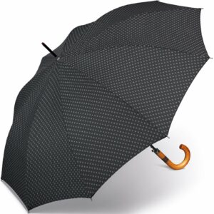 Happy Rain Regenschirm Gents Long AC 10 Rhomb Schwarz