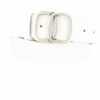 MGM Design Ledergürtel Damen Invecchiato 4 cm breit 100 cm Weiß