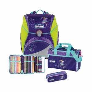 Scout Schulrucksack Alpha Set 4tlg. Dance Lila