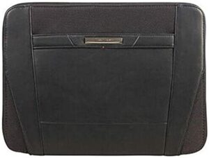 Samsonite SCHREIBMAPPE schwarz Nylon mit Leder