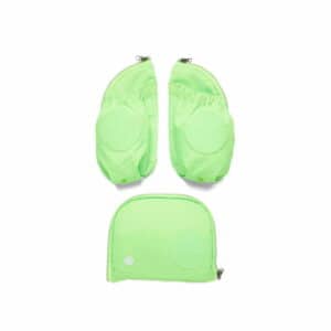 Ergobag LED Sicherheitsset Grün Fluoreszierende Zip-Seitentaschen 3tlg. - mit LE...