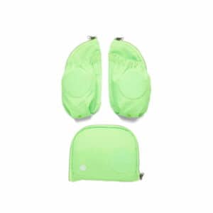 Ergobag LED Sicherheitsset Grün Fluoreszierende Zip-Seitentaschen 3tlg. - mit LE...